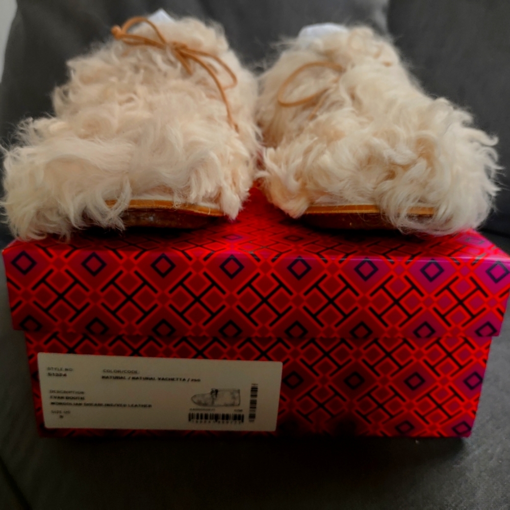 Tory Burch Evan Bootie Mongolian Shearling